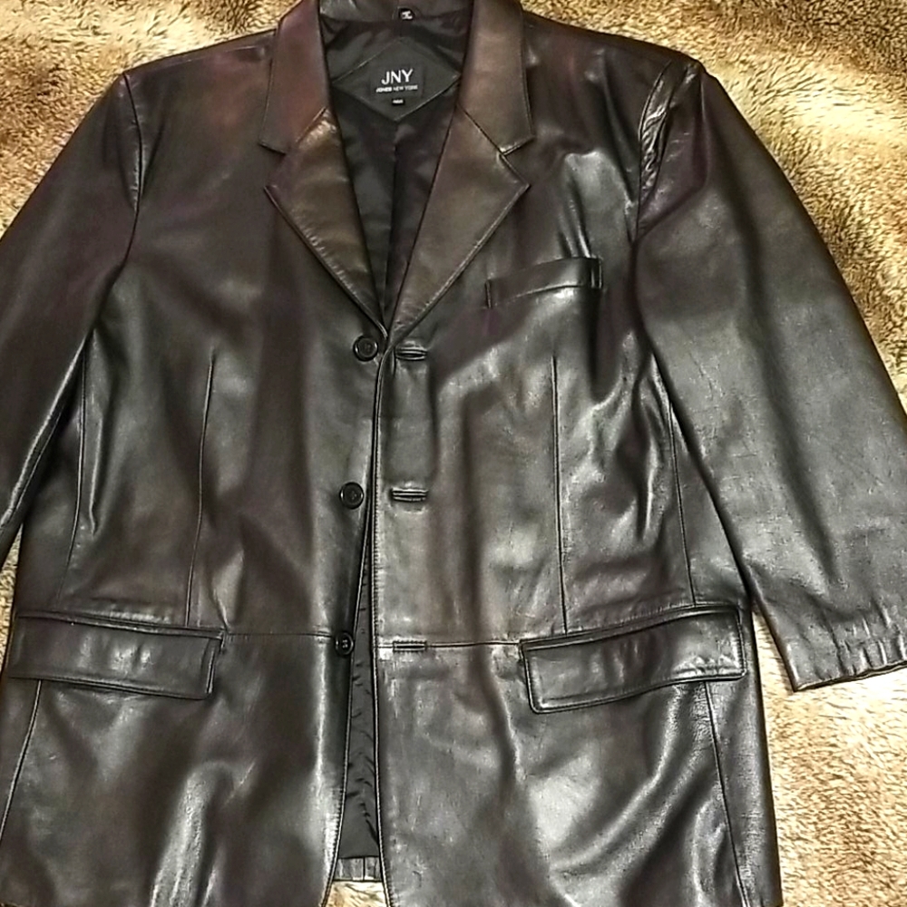 Men's leather blazer